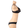 Subblime - Ensemble Deux Pièces De Soutien-Gorge Transparent Et Bandes S/M